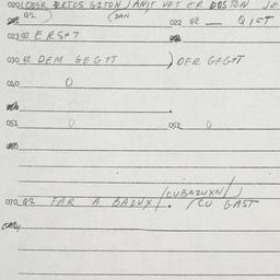 Eastern questionnaire, answ...
