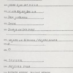 Eastern questionnaire, answ...