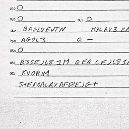 Eastern questionnaire, answ...