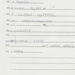 Eastern questionnaire, answ...