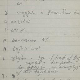 Eastern questionnaire, blue...
