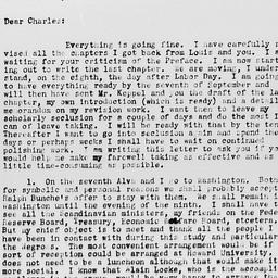 Letter from Gunnar Myrdal t...
