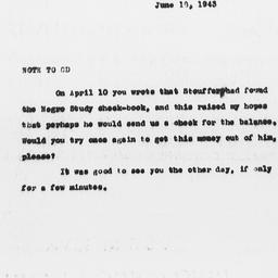 Note from Florence Anderson...