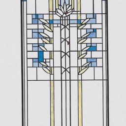 Water lilies glass screen d...