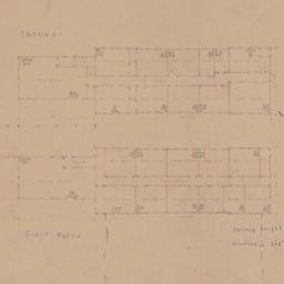 First, second floor plans