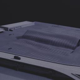 Model, aerial view.