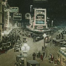 Broadway at Night, N.Y.