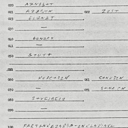 Eastern questionnaire, answ...