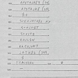 Eastern questionnaire, answ...