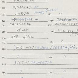 Eastern questionnaire, answ...