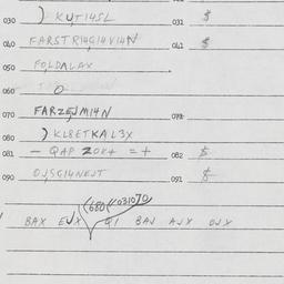 Eastern questionnaire, answ...