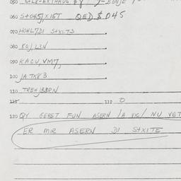 Eastern questionnaire, answ...