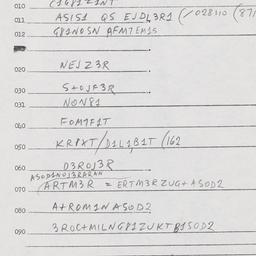 Eastern questionnaire, answ...