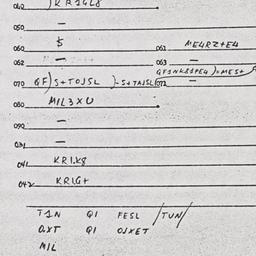Eastern questionnaire, answ...