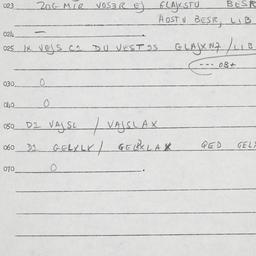 Eastern questionnaire, answ...