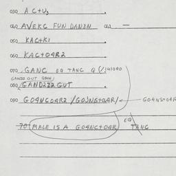 Eastern questionnaire, answ...