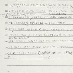 Eastern questionnaire, answ...