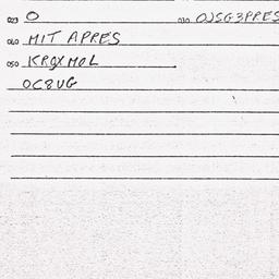 Eastern questionnaire, answ...