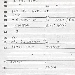 Eastern questionnaire, answ...