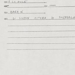 Eastern questionnaire, answ...