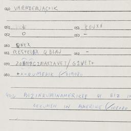 Eastern questionnaire, answ...