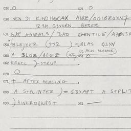 Eastern questionnaire, answ...