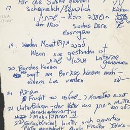 Western questionnaire, answ...