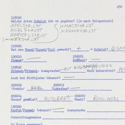 Western questionnaire, answ...