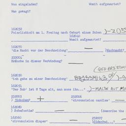 Western questionnaire, answ...