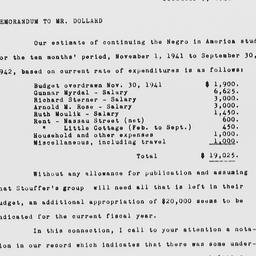 Memorandum from Robertson D...