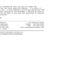 Correspondence, 2003-01-21....