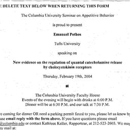 Announcements, 2004-02-19. ...