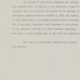 Board Meeting, 1/19/1939