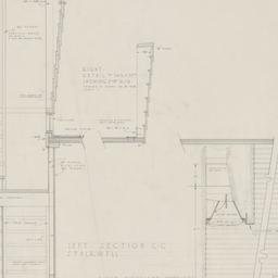 Section through fireplace