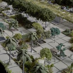 Model, aerial view.