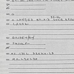 Eastern questionnaire, answ...