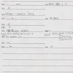 Eastern questionnaire, answ...