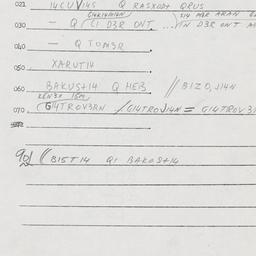 Eastern questionnaire, answ...