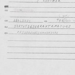 Eastern questionnaire, answ...