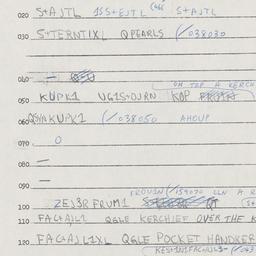 Eastern questionnaire, answ...