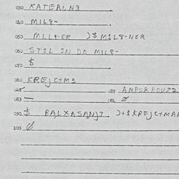 Eastern questionnaire, answ...