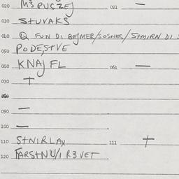 Eastern questionnaire, answ...