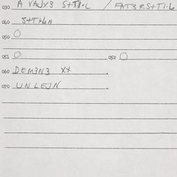 Eastern questionnaire, answ...