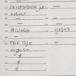 Eastern questionnaire, answ...