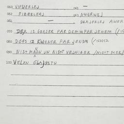 Eastern questionnaire, answ...