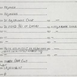 Eastern questionnaire, answ...