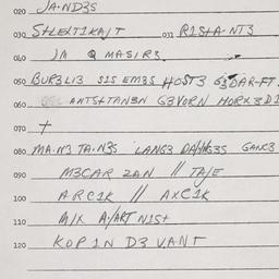 Eastern questionnaire, answ...