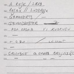 Eastern questionnaire, answ...