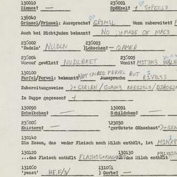 Western questionnaire, answ...