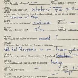 Western questionnaire, answ...